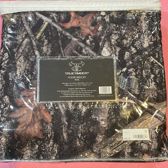 TrueTimber Luxury Sheet Set Full NWT - Picture 2 of 4